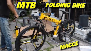 FOLDING MOUNTAIN BIKE 𝙈𝘼𝘾𝘾𝙀 26quot  INSTALLATION [upl. by Amik]