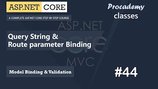 44 Query String amp Route Parameter Binding  Model Binding amp Validation  ASPNET Core MVC Course [upl. by Pippy253]