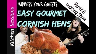 Impress Your Guests  Stuffed Cornish Hen  Easy Cornish Hen Recipe [upl. by Ahtenek224]