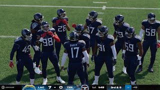 Madden NFL 25  Los Angeles Chargers vs Tennessee Titans  Gameplay PS5 [upl. by Robina]