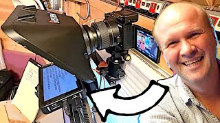 How to setup TELEPROMPTER for YouTube My DESVIEW T3 prompter on Sony ZV1 camera [upl. by Nitsej]