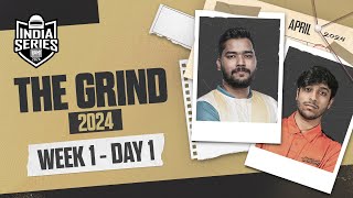 HINDI BGIS 2024  THE GRIND  Week 1 Day 1  BGMI [upl. by Fezoj]