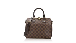 Louis Vuitton Damier Ebene Speedy 25 Bandouliere NM [upl. by Ahkihs]