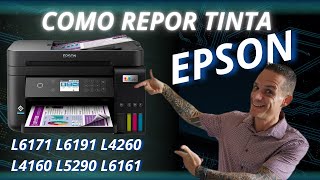 Repor colocar tinta Epson L6171 L6191 L4260 L4160 L5290 L6161 [upl. by Eibbil]