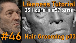 Likeness Tutorial PART 46 Hair grooming in Maya with Xgen interactive Part03 [upl. by Norbel]