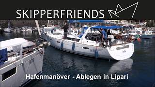 Hafenmanöver  Ablegen in Lipari [upl. by Hacker633]