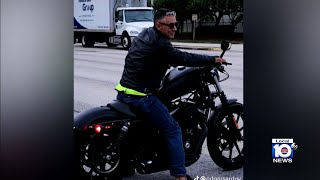 Video shows hitandrun crash killing motorcyclist in Miami [upl. by Eicarg680]