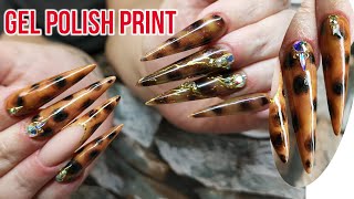 Tortoise Shell Design using Gel Polish [upl. by Thaddus]