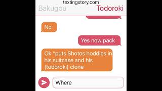 Todobaku texting story omega verse part one [upl. by Bonita]