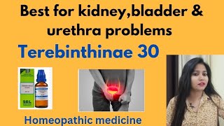 Terebinthinae oleum 30 homeopathic medicine benefits amp uses  Best for urinary problems [upl. by Ahsenal]