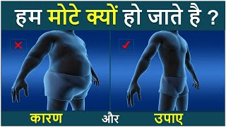 हम मोटे क्यों हो जाते है  कारण और उपाए  why fat increase in body in hindi by Lets play science [upl. by Acisset545]