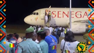 En direct  Can 2024  Arrivée des lions du Sénégal en Cote d Ivoire [upl. by Aitropal]