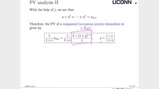 MATH 2620 Financial Mathematics Lecture 27 Ch3 Compound Increasing Annuities [upl. by Ingham]