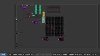 Digital Logic Sim I made PONG  Clean version [upl. by Ahsiket747]