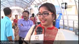 Crowded Dakshineswar Skywalk on Kali Puja [upl. by Tama]