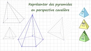 Représenter des pyramides en perspective [upl. by Atteve702]