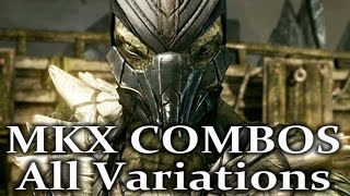 Mortal Kombat X Reptile  Combos Noxious Nimble Deceptive  Variations MKX Combo Video [upl. by Varhol]