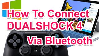 How to Connect DUALSHOCK 4 controller to your Windows PC 781 [upl. by Annaohj19]