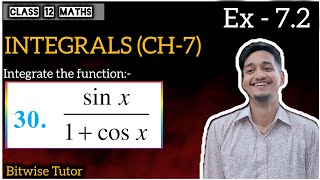 Q30  Integrate sin x by 1  cos x  Integration of sin x by 1  cos x [upl. by Dray]