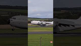 Kuwait C17 landing at Prestwick Airport [upl. by Tolmann]