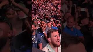 Jamahal Hill’s live reaction to Alex Pereira’s knockout [upl. by Noxaj921]