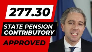 STATE PENSION CONTRIBUTORY INCREASED €27730 FOR IRISH SENIORS APPROVED BY SIMON HARRIS [upl. by Collier255]