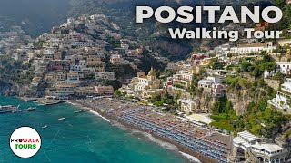 Positano Italy Walking Tour in 4K [upl. by Saffier]