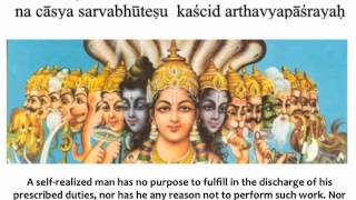 Bhagavad Gita Chapter 3  Verse 18 [upl. by Asiil]