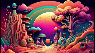 Progressive Psytrance  Electric Samurai  Hallucinations mix 2023 AI Graphic Visuals [upl. by Mikal]