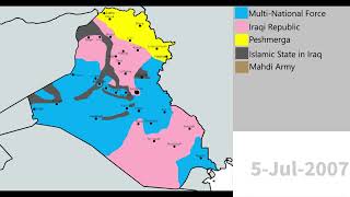 Iraq War  Every Day 20032011 [upl. by Ahtelrac]