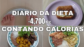 DIÁRIO DA DIETA Ep13  4700kg COM REEDUCAÇÃO ALIMENTAR E DÉFICIT CALÓRICO [upl. by Claudian]