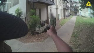 Bodycam video shows officer dodging man with machete [upl. by Adliw820]