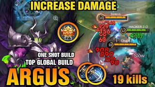 ARGUS INCREASE DAMAGE 💀 NEW ONE SHOT BUILD BRO  AUTO 19 Kills   ARGUS BEST BUILD 2024 [upl. by Nivrem750]