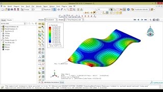 Abaqus Tutorial Videos  Natural Frequency of a Part [upl. by Martyn]