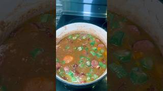 This chicken and kielbasa gumbo was so flavorful and potentially our best batch yet cooking [upl. by Mays]