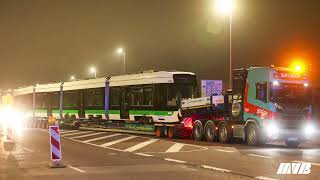 Flexity Magdeburg Anlieferung der neuen Straßenbahn [upl. by Nikoletta]