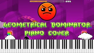 Geometrical Dominator Geometry Dash Piano Cover [upl. by Bubb]