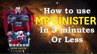 How to Use Mr Sinister in MCOC  THE BEST BULLSEYE COUNTER [upl. by Delorenzo]