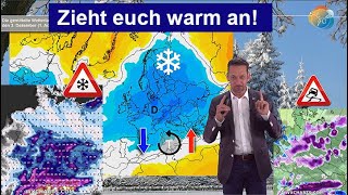 Zieht euch warm an Einwinterung in Etappen Aktuelle Kälte amp Wettervorhersage 2330112023 [upl. by Neelrak]