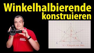 Winkelhalbierende konstruieren  einfach erklärt  Lehrerschmidt [upl. by Archie856]