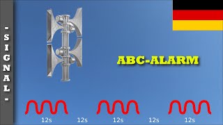 Sirenensignal quotABCAlarmquot Deutschland  SES 600 [upl. by Querida]