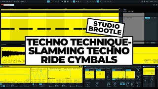 Techno Technique Slamming Techno Ride Cymbals ala 90s techno and Fjaak etc [upl. by Dnumyar280]