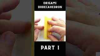 Origami Dodecahedron Tutorial 🌟 How to Fold a Stunning 12Sided Paper Polyhedron Part 1 [upl. by Enej546]