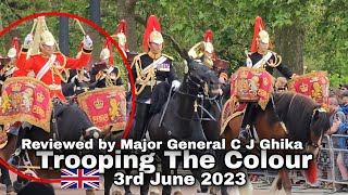 3rd June 2023 Magnificent Parade quotTrooping the Colourquot [upl. by Adiari]