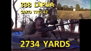 Extreme Long Range Shooting 338 Lapua at 2734 yards [upl. by Gaskins]