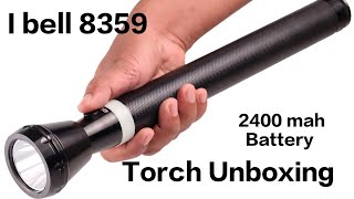 IBELL FL8359 Monster torch Unboxing  Ultra long beam Range upto 5km 😯 Unboxing amp Review [upl. by Aihsetal159]