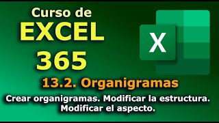 ►► Curso de EXCEL  365 132 Organigramas Modificar la estructura y el aspecto SmarArt [upl. by Harper627]