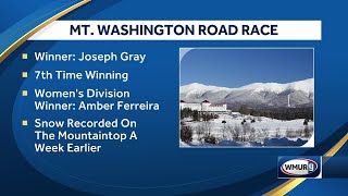 Colorado man wins Mount Washington Road Race for recordtying 7th time [upl. by Simah345]