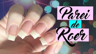 COMO PAREI DE ROER AS UNHAS  7 DICAS [upl. by Aenaj]