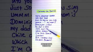 Carnaval del barrio lyrics [upl. by Eseeryt]